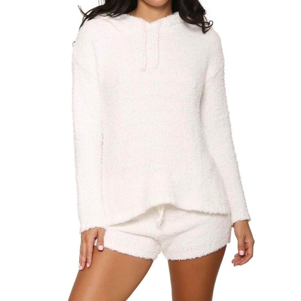 Z Supply Cream Women's Cozy Lounge pull over hoodie